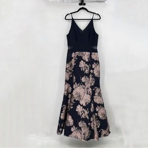 Xscape Floral Formal Floor Length Gown